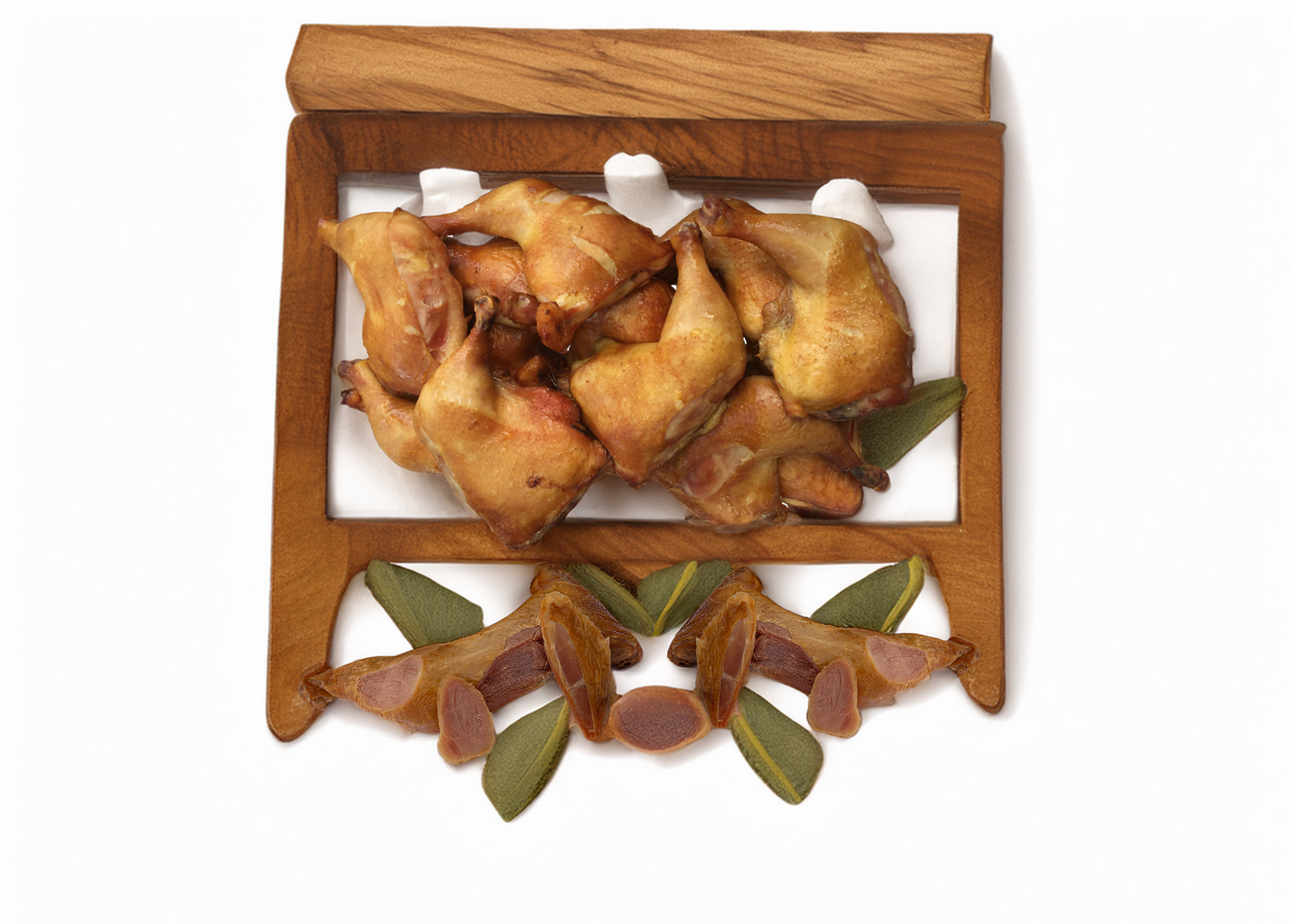 Smocked Chicken Leg Quarters